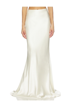 SAU LEE Dolly Skirt in Ivory. Size 00. Also in 0, 2, 4.