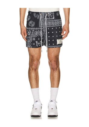 Ryoko Rain Original Paisley Shorts in Black. Size L. Also in M, XL/1X.