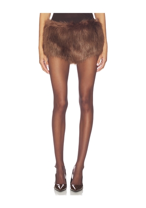retrofete Arista Shorts in Brown. Size XL. Also in XS.