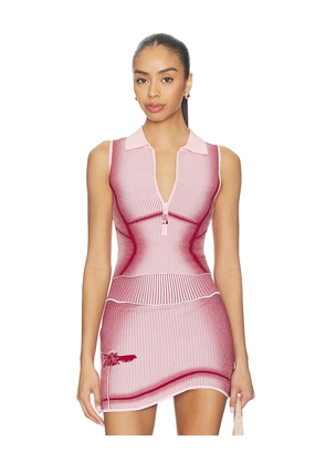 PH5 Gen 11 Compression Court Top in Red,Pink. Size L. Also in M, S, XS.