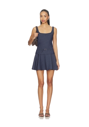 SOVERE Aven Mini Dress in Navy. Size L. Also in M, S, XL, XS.