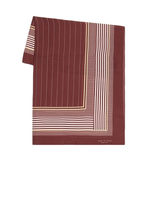 Rag & Bone Pin Stripe Scarf in Burgundy.