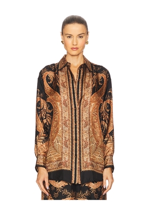 Zimmermann Relaxed Shirt in Black. Size 1/S. Also in 4/XL.