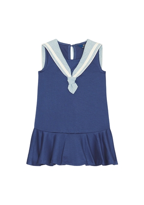 Polo Ralph Lauren Sleeveless Ponte Nautical A-line Dress in Navy. Size 2. Also in 3, 4, 6.
