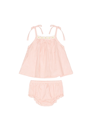 Wild Wawa Crochet Daisy Set in Pink. Size 18/24. Also in 2/3, 3/4.