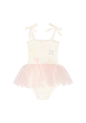 Wild Wawa Bows Tutu in Cream,Pink. Size 18/24. Also in 2/3.