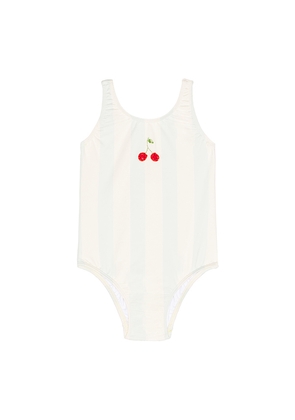 Wild Wawa Cherry Swimsuit in Baby Blue,White. Size 12/24. Also in 3/4, 5/6.