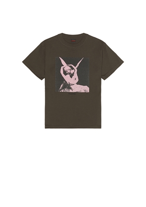 Pleasures Angel T-Shirt in Charcoal. Size L. Also in M, S, XL/1X.