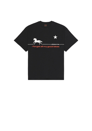 Pleasures Forget T-Shirt in Black. Size L. Also in M, S, XL/1X.