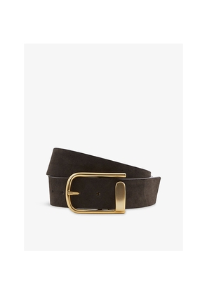 Womens Reiss Iyla Half-Keeper Suede Belt