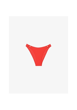 Womens Reiss Sandy Stud-Embellished Bikini Bottoms