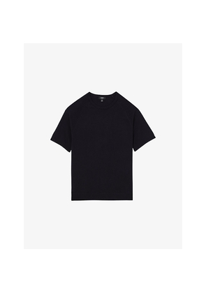 Mens Reiss Brook Raglan-Sleeve Merino-Wool T-Shirt