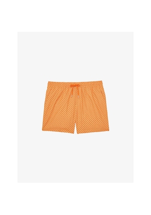 Mens Reiss Orient Geometric-Print Swim Shorts