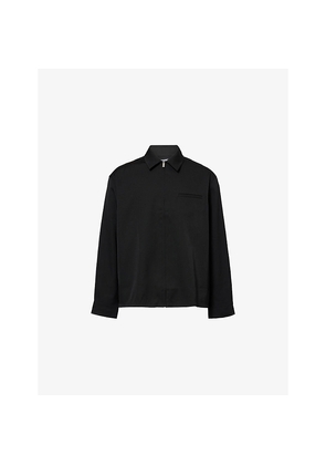 Mens Jacquemus La Chemise Mecano Zip-Up Wool Jacket