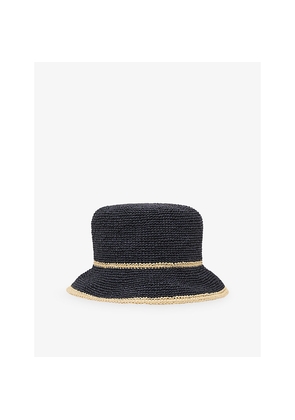 Womens Reiss Edith Woven Bucket Hat