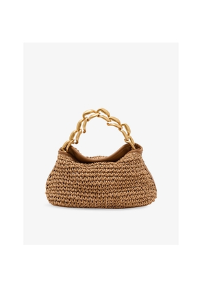 Womens Reiss Peony Raffia Grab Bag