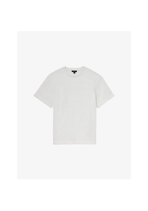 Mens Reiss Cox Jacquard-Wave Stretch-Woven T-Shirt