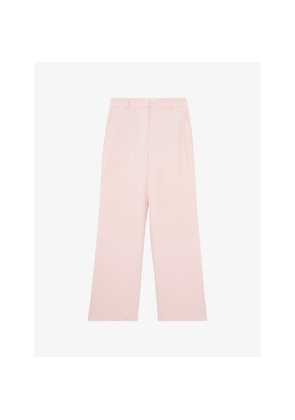 Womens Reiss Emilia Wide-Leg High-Rise Stretch-Woven Trousers