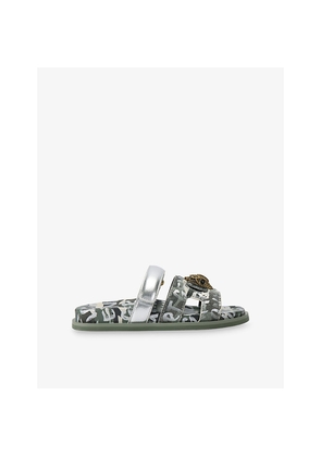 Womens Kurt Geiger London Eagle Cut-Out Woven Sandals