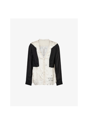 Mens Rick Owens Larry Fogpocket Satin Shirt