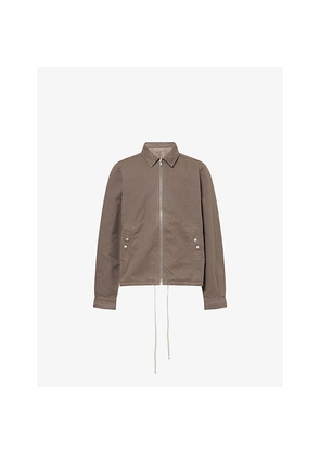 Mens Rick Owens Drkshdw Zip-Front Oversized Cotton Jacket