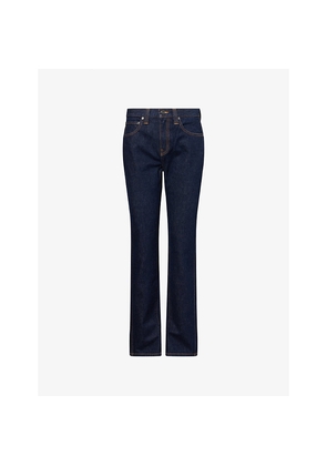 Womens Khaite Farley Straight Denim Jeans