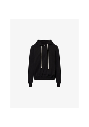 Mens Rick Owens Graphic-Print Oversized Cotton Hoody