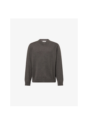 Mens The Row Memphis V-Neck Cashmere and Linen Jumper