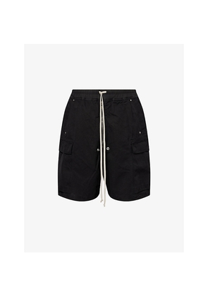 Mens Rick Owens Drkshdw Cargobela Exposed-Zip Cotton Shorts