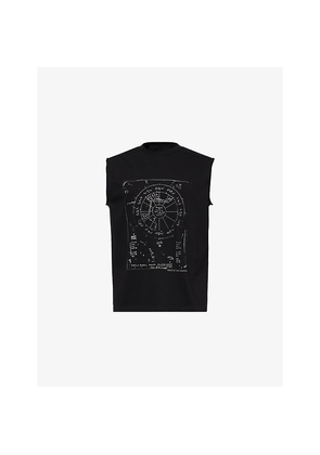 Mens Rick Owens Brad Sleeveless Cotton T-Shirt