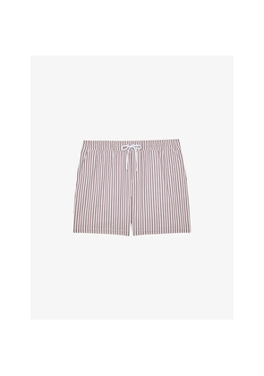 Mens Reiss Bay Striped Swim Shorts