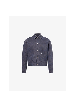 Mens Paul Smith Embroidered Pleated-Placket Cotton Jacket