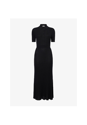 Womens Gabriela Hearst Amor Ribbed Cashmere-Silk Knitted Midi Dress