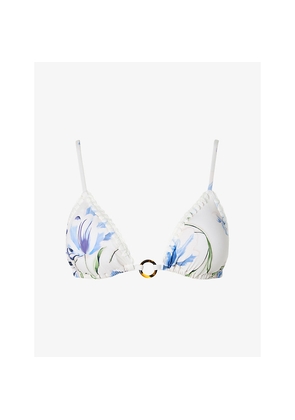Womens Malina Roselyn Floral-Print Bikini Top