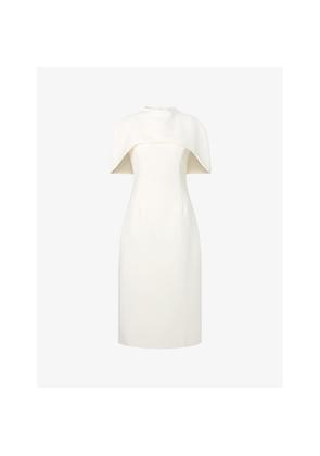 Womens Malina Milena Cape Woven Midi Dress