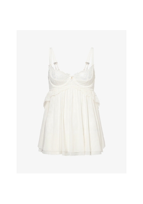 Womens Lounge Underwear Bridal Penelope Mesh Nightdress