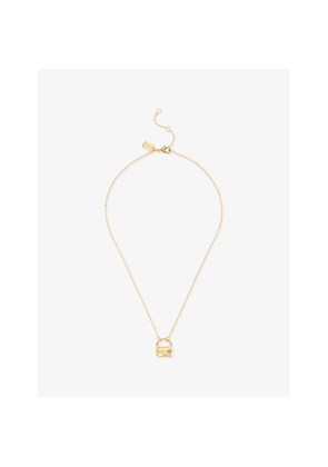 Womens Coach Tabby Gold-Plated Brass Pendant Necklace
