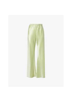 Womens Malina Tina Straight-Leg Satin Trousers