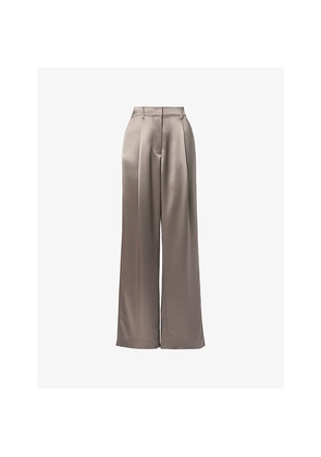 Womens Malina Sarah Wide-Leg Satin Trousers