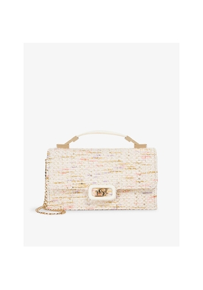 Womens Dune Skilled Woven Top-Handle Bag