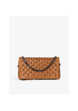 Womens The Kooples Héritage Small Leather Clutch Bag