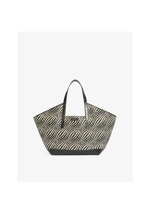 Womens Marni Waves Woven Tote Bag