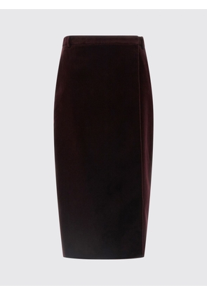Skirt SAINT LAURENT Woman color Burgundy