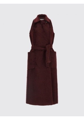Coat MAX MARA Woman color Cherry