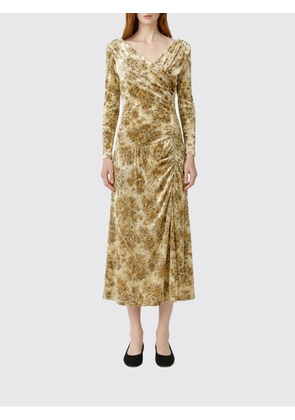 Dress GANNI Woman color Ivory