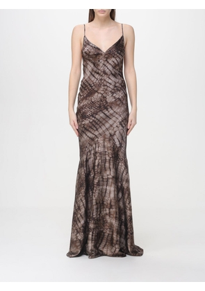 Dress ELISABETTA FRANCHI Woman color Brown