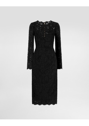 Dolce & Gabbana Cordonetto Lace Dress - Woman Dresses Black 36