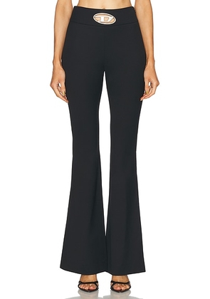 Diesel Flare Pant in Black - Black. Size 38 (also in ).