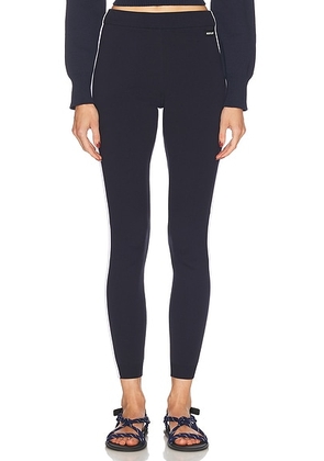 Miu Miu Mid-rise Legging in Blue & Bianco - Blue. Size 36 (also in 38).