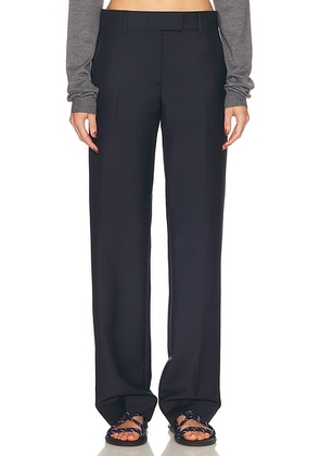 Miu Miu Straight Leg Trouser in Navy - Navy. Size 40 (also in ).